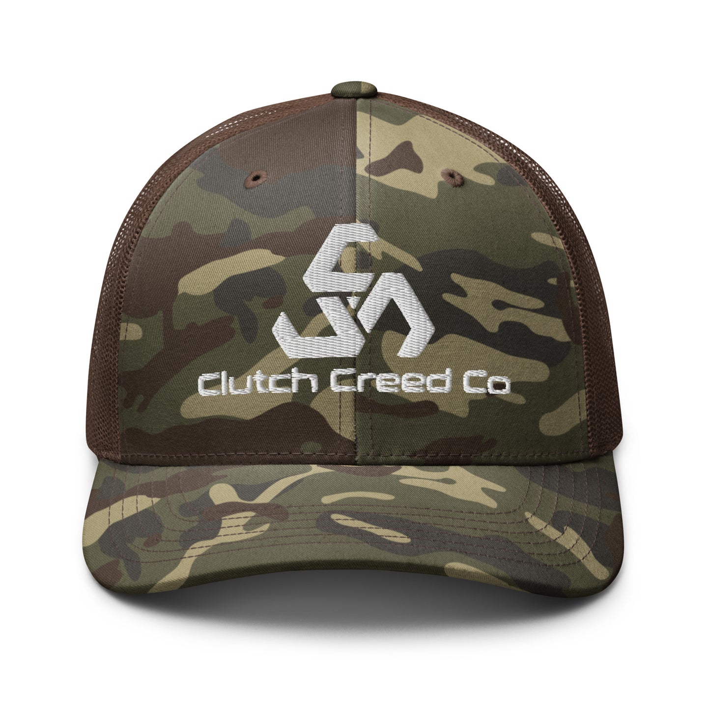 Clutch Creed Camo trucker hat