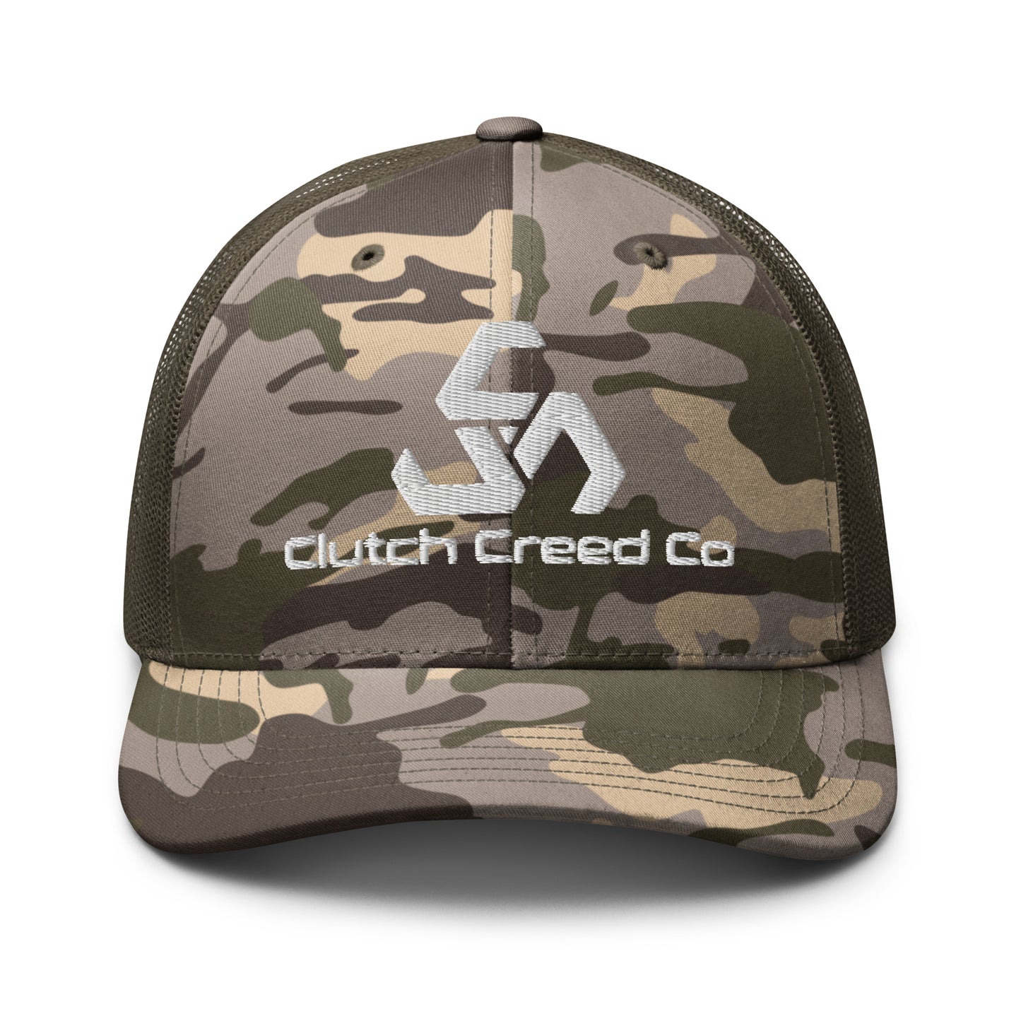Clutch Creed Camo trucker hat