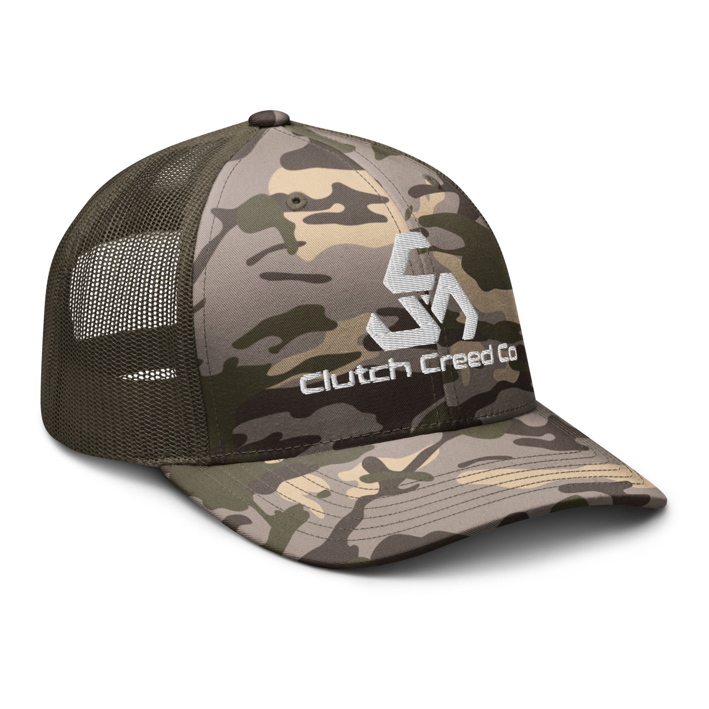 Clutch Creed Camo trucker hat