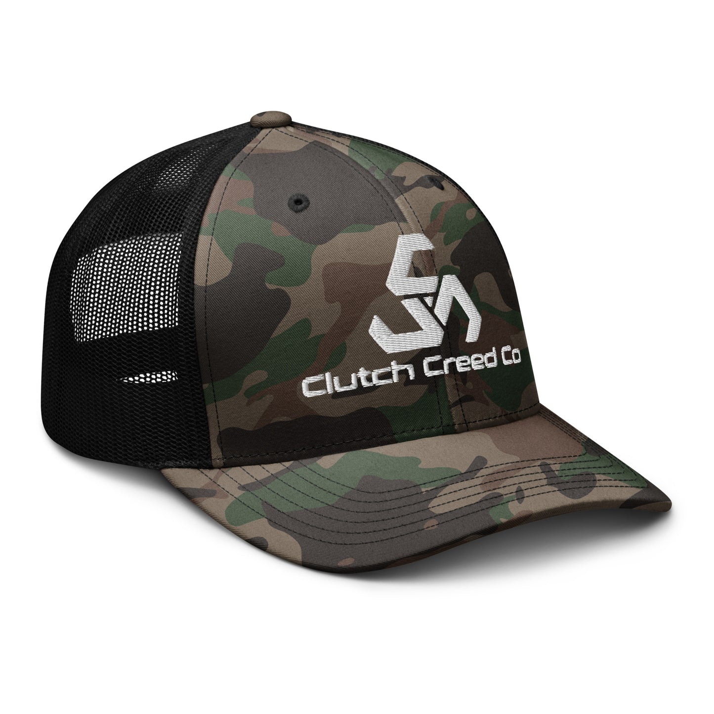 Clutch Creed Camo trucker hat