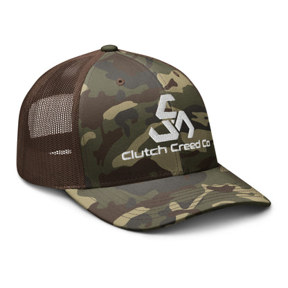 Clutch Creed Camo trucker hat